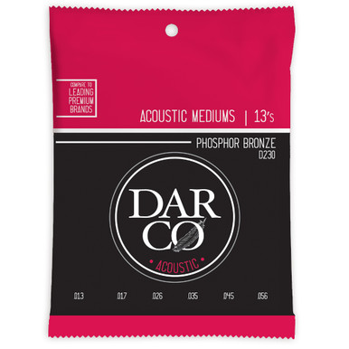 Darco D230 Phosphor Bronze Acoustic Guitar Strings Medium 13-56