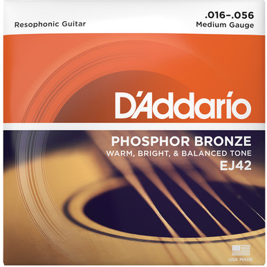 D'Addario EJ42 Phosphor Bronze Resophonic Guitar Strings