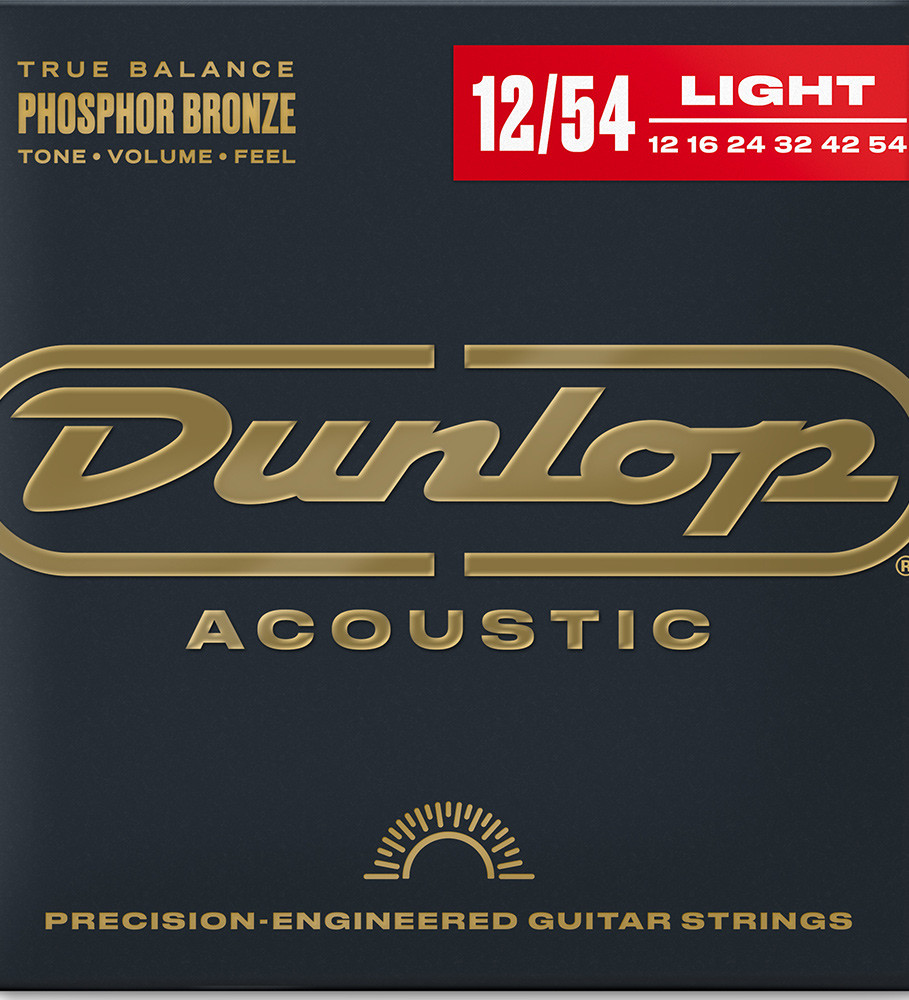 Dunlop Phosphor Bronze Acoustic Guitar Strings DAP1254 Light 12-54