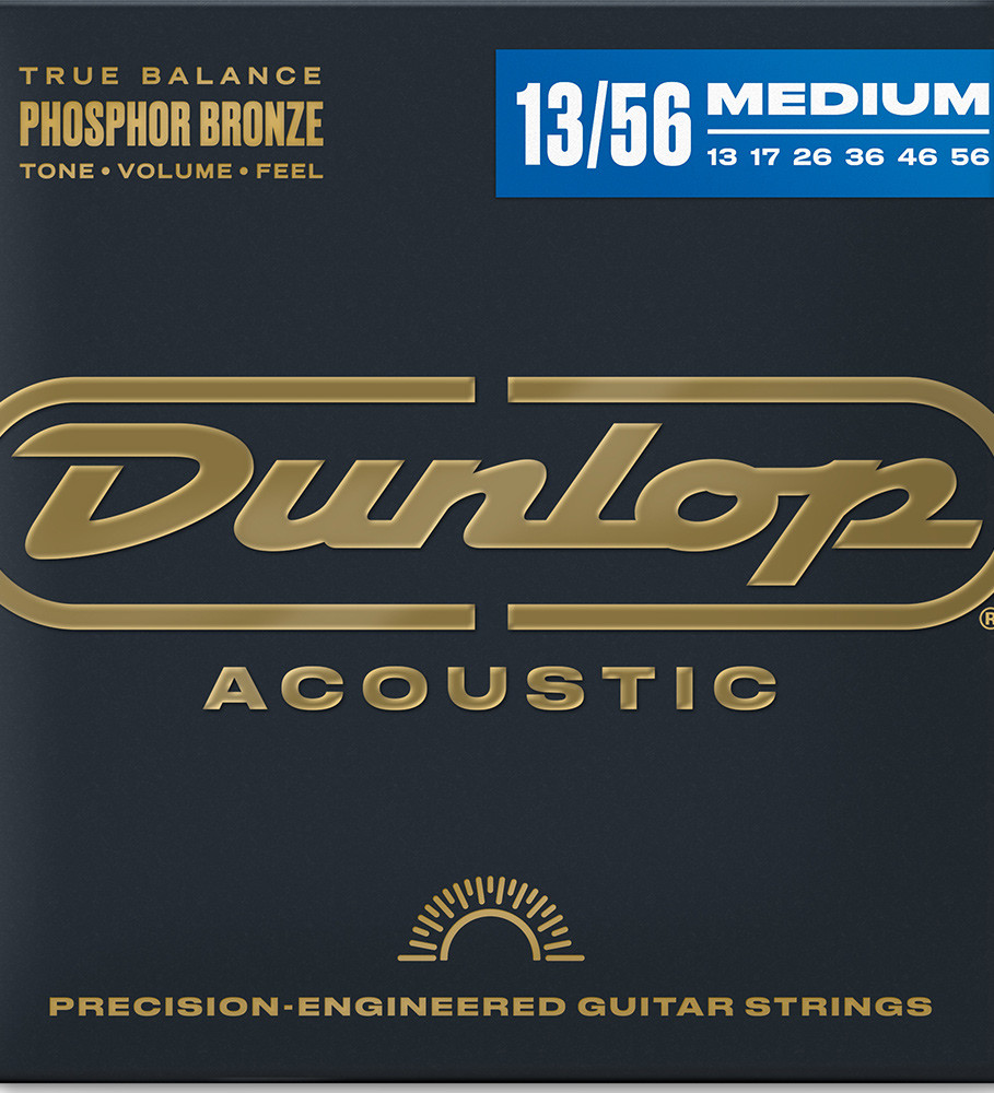 Dunlop Phosphor Bronze Acoustic Guitar Strings DAP1356 Medium 13-56