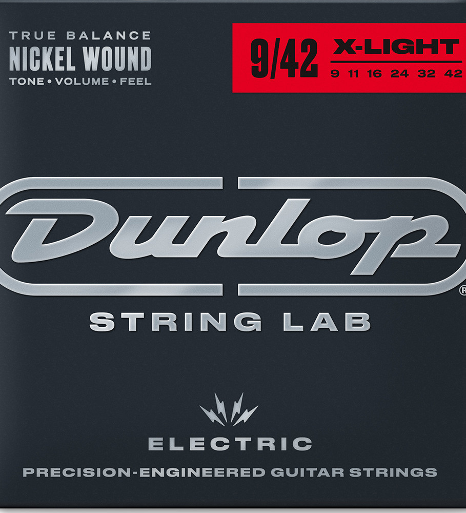 ギター dunlop Dunlop Nickel Wound Electric Guitar Strings DEN0942 Light 9-42