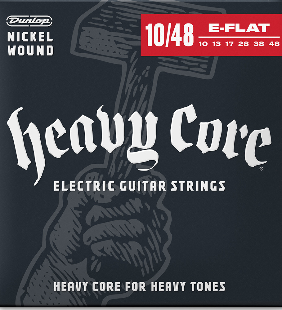 Dunlop Heavy Core Electric Guitar Strings DHCN1048 Heavy 10-48