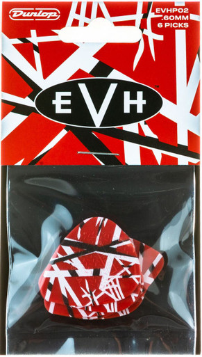Dunlop EVHP02 Eddie Van Halen Frankenstein Max Grip .60mm - 6 Pack