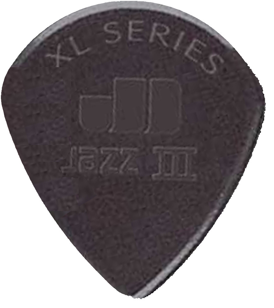 Dunlop Nylon Jazz III XL Series Guitar Picks 47RXLS Black Stiffo