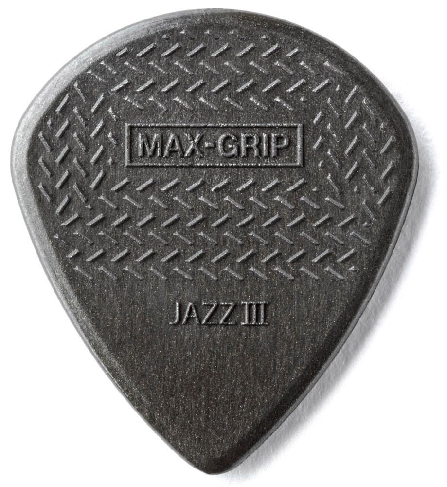 Dunlop Nylon Max Grip Jazz III Guitar Picks Carbon Fiber 1.38mm (+