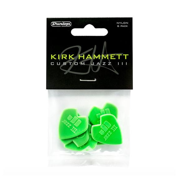 Dunlop Kirk Hammett Custom Jazz III Guitar Picks 47PKH3N 6 pack