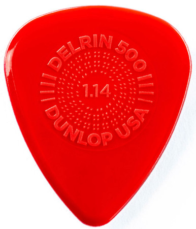 Dunlop Prime Grip Delrin 500 Guitar Picks 450 Red 1.14mm 72 Refill Bag