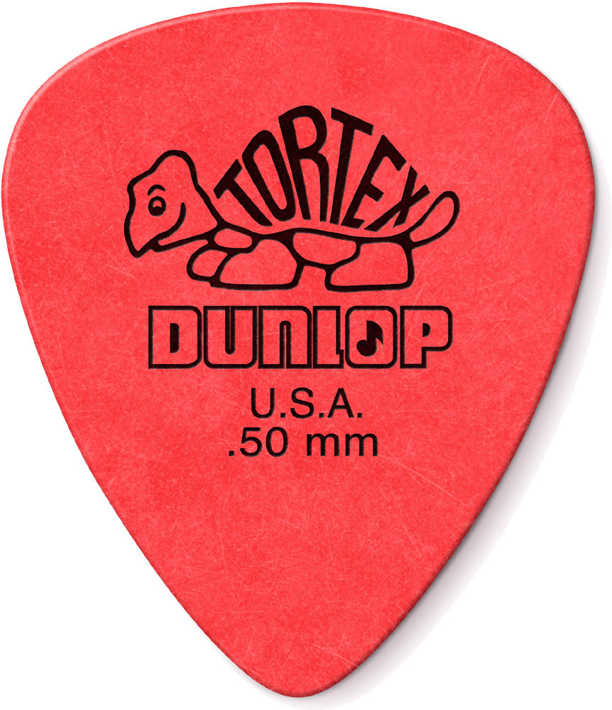 Dunlop Tortex Standard Guitar Picks 418 Red .50mm 72 Refill Bag