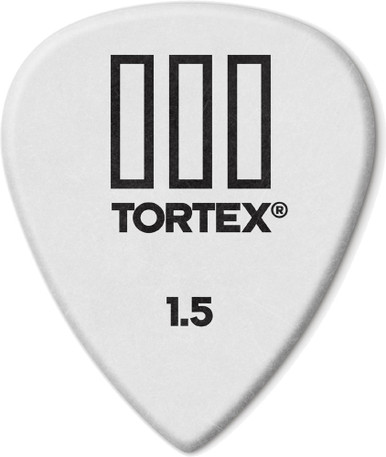 Dunlop Tortex TIII Guitar Picks 462 White 1.5mm 72 Refill Bag