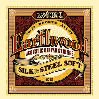 Ernie Ball 2045 Earthwood Guitar Strings Soft 11-52