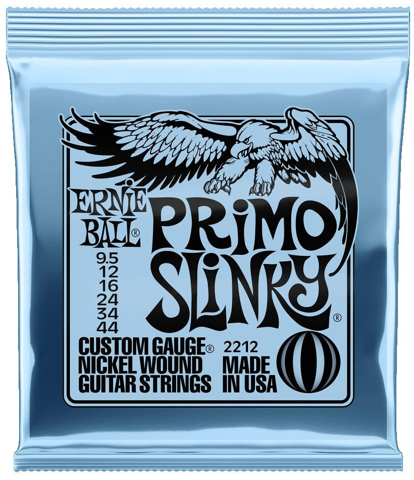 Ernie Ball 2212 Nickel Primo Slinky Electric Guitar Strings 9.5-44