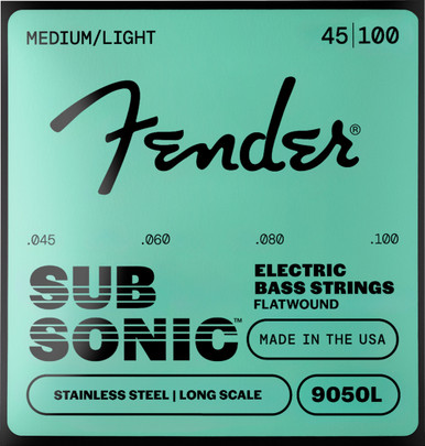 Fender 9050's Stainless Steel Flatwound Bass Guitar Strings 9050L