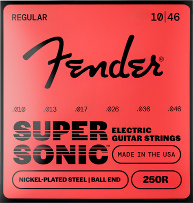 Fender Super 250's Nickelplated Steel Electric Guitar Strings 250R
