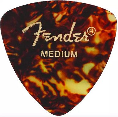 Fender 346 Shape Classic Celluloid Rounded Triangle Guitar Picks 346-800 Shell  Medium 12 Pack