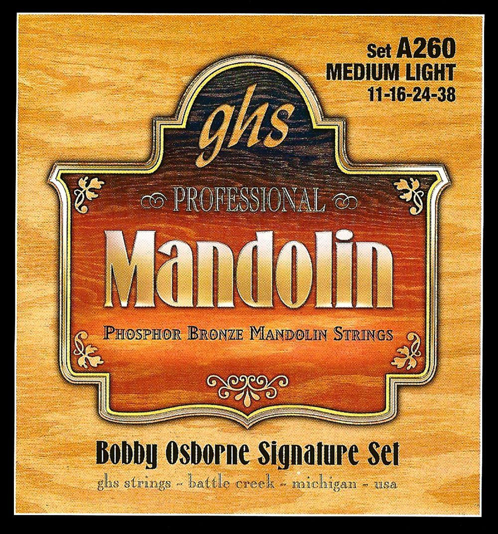 GHS Phosphor Bronze Mandolin Strings A260 Bobby Osborne Medium