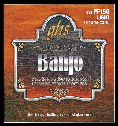 5. 上を向いて歩こう(World Pop in Brass 2000) GHS Phosphor Bronze 5-String Banjo Strings PF150 Light 10-22