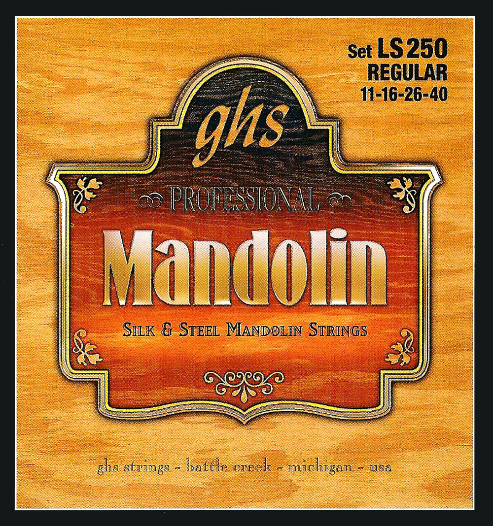 STERLING刻印　Phoebe ／Against The Grain GHS LS250 Silk and Steel Mandolin Strings, Regular 11-40