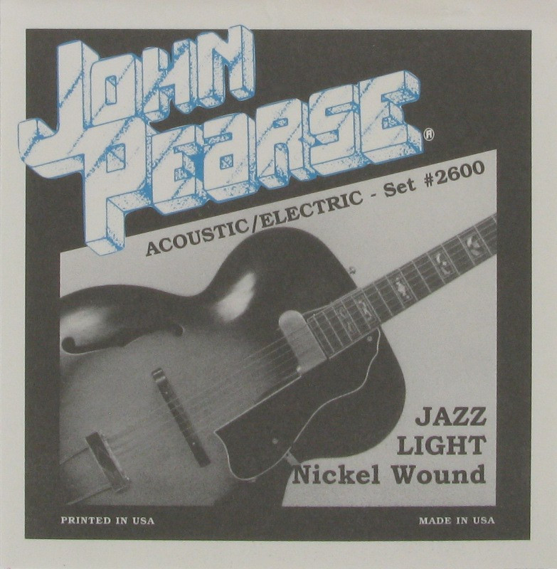 John Pearse Nuages 2800L Cordes Guitare Acoustique Maccaferri/Selmer Style – Cuivre Argenté Soie Enveloppée Light 010-045