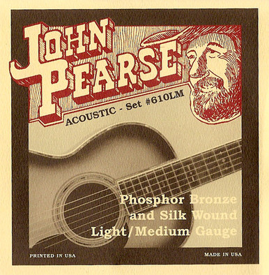 Corde Chitarra Acustica John Pearse 160SL - Set 6 Corde 80/20 Bronze, Spessore 011-050