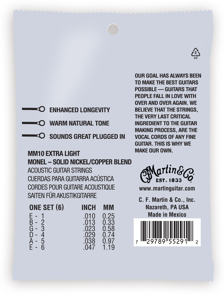 Martin M170 10-47 BRZ MARTIN ORIGINALS | Corde per chitarra acustica Martin M170 10-47 BRZ MARTIN ORIGINALS | Corde per chitarra acustica