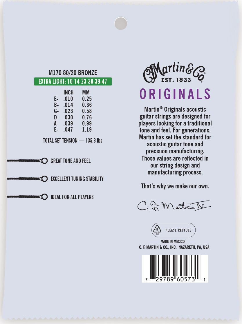Set Corde Martin Bronzo Per Acustica 12-54 10-47 Corde Per Chitarra Acustica Martin Bronzo - Set In Calibri 12-54, 10-47, 11-52, 13-56, Nuove Stivali Uomo Rock - Foto 12