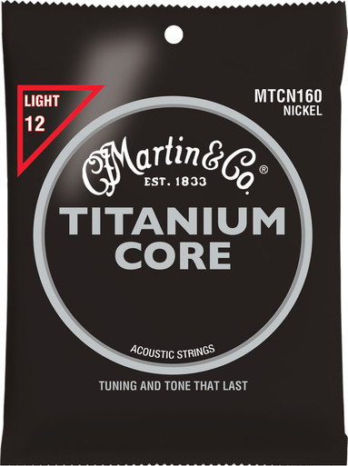 Martin Titanium Core Nickel Acoustic Guitar Strings Light 12-55