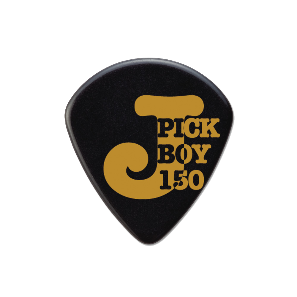 Pickboy J-Pick Super XH Cellulose 1.50mm Black Guitar Picks - 10 Pack