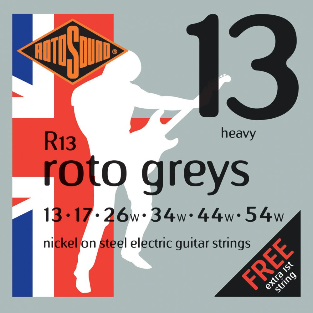 Rotosound Handmade Nickel Electric Guitar Strings R13 Heavy 13-54