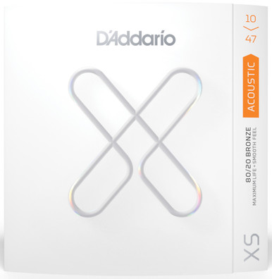 Confezione 5 Corde Per Chitarra Acustica D'Addario XSABR1047 &ndash; 80/20 Bronzo, Light 10-47, Rivestite