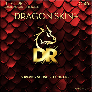 DR DRAGON SKIN+ Coated Quantum Nickel Electric Guitar Strings