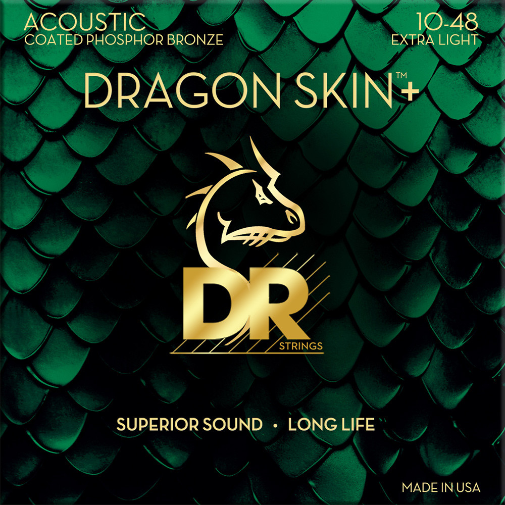 Dragon Skin+ Phosphor Bronze Guitar Strings Extra Light