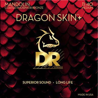 DR DRAGON SKIN+ Coated Phosphor Bronze Mandolin Strings