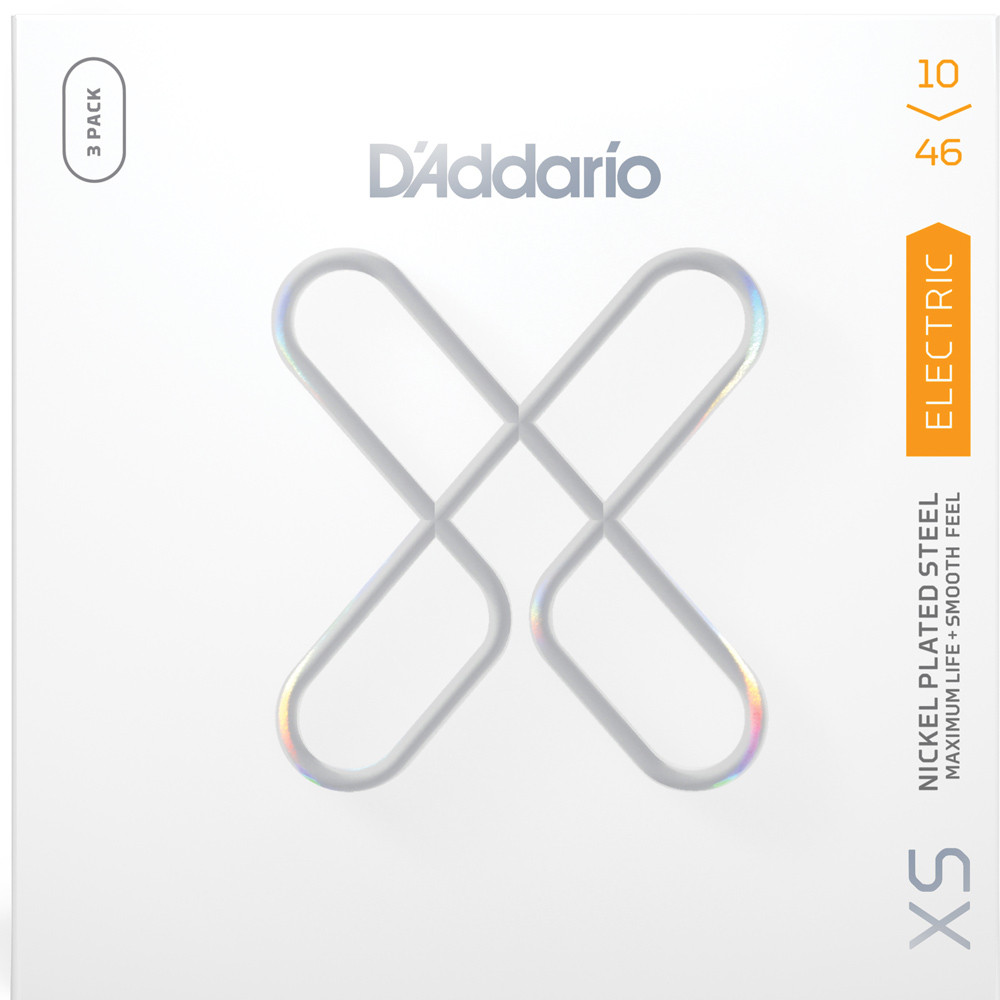 D'Addario 3 Pack XSE1046-3P XS Coated Nickel Wound Electric Guitar