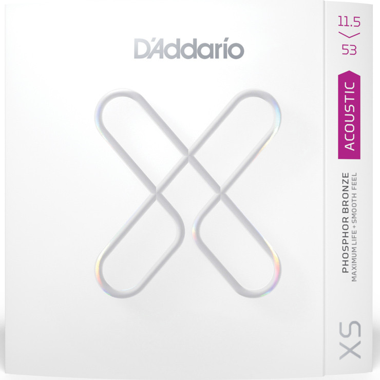 D'Addario XSAPB11553 XS Coated Phosphor Bronze Acoustic Guitar