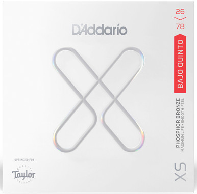 D'Addario XSAPB2678 XS Coated Phosphor Bronze Bajo Quinto