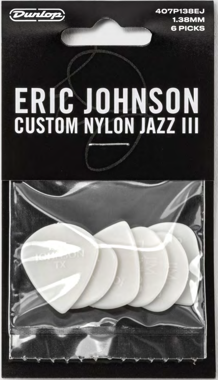 Dunlop Eric Johnson Custom Nylon Jazz III Guitar Picks 6 Pack