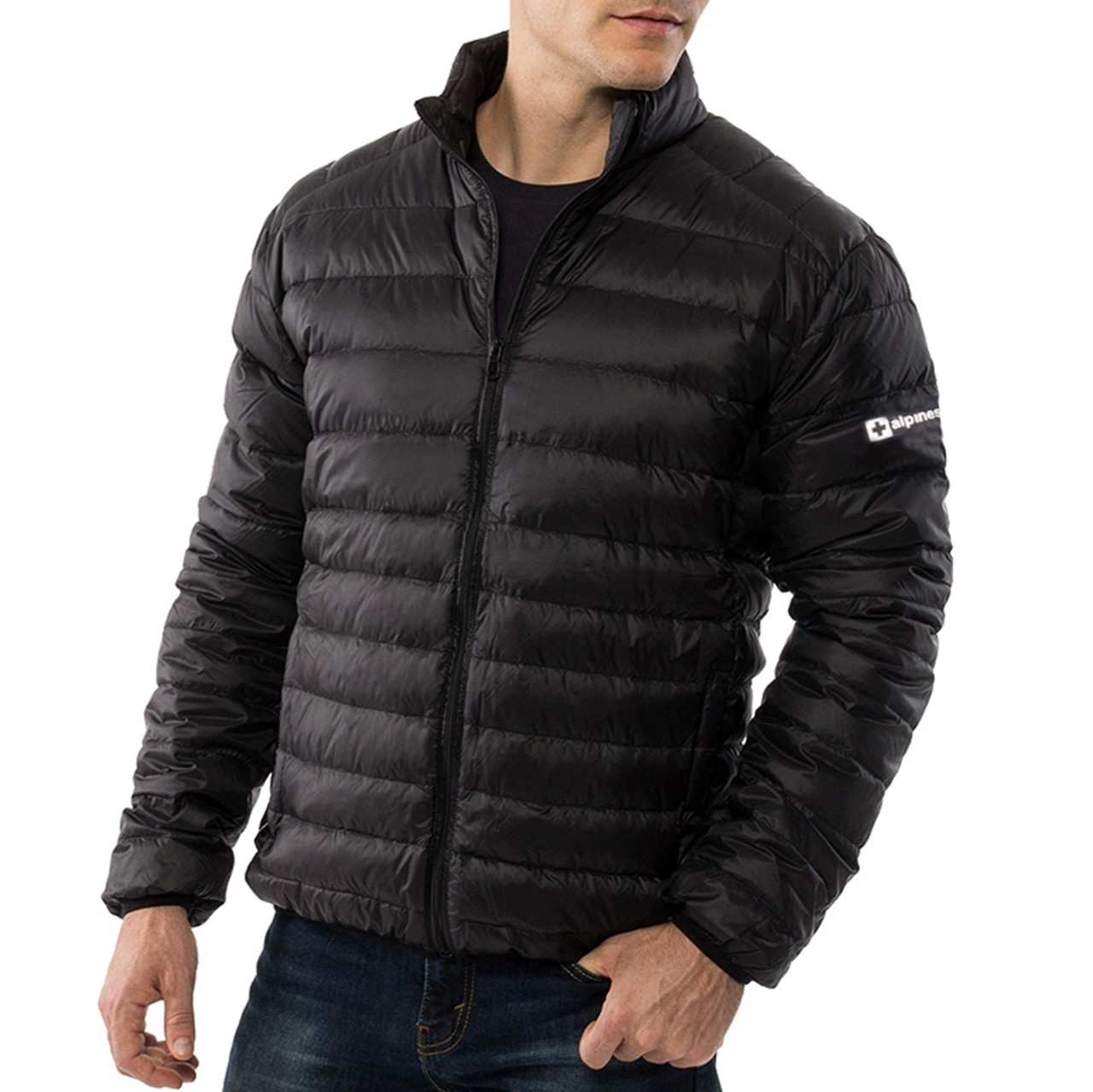Alpine Swiss Niko Mens Down Alternative Jacket Puffer Coat Packable Warm Insulation \u0026 Lightweight