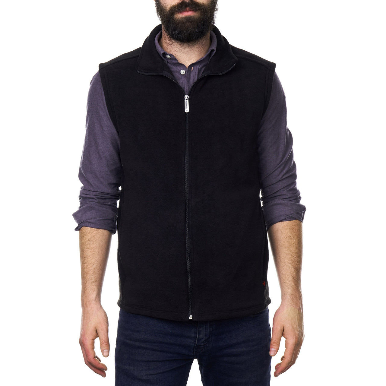 Unisex Fleece Vest, Lightweight, zip-front Fleece