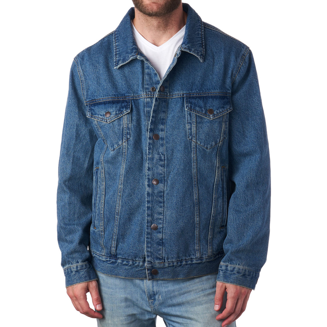 X RAY Men's Denim Jacket, Washed Ripped Distressed Flex Stretch Casual  Trucker Biker Jean Jacket, Acid Blue - Ripped, Large - Walmart.com