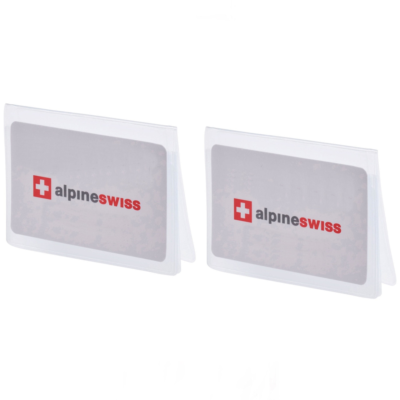 Alpine Swiss Set of 2 Plastic Wallet Inserts 6 Page Card Holder