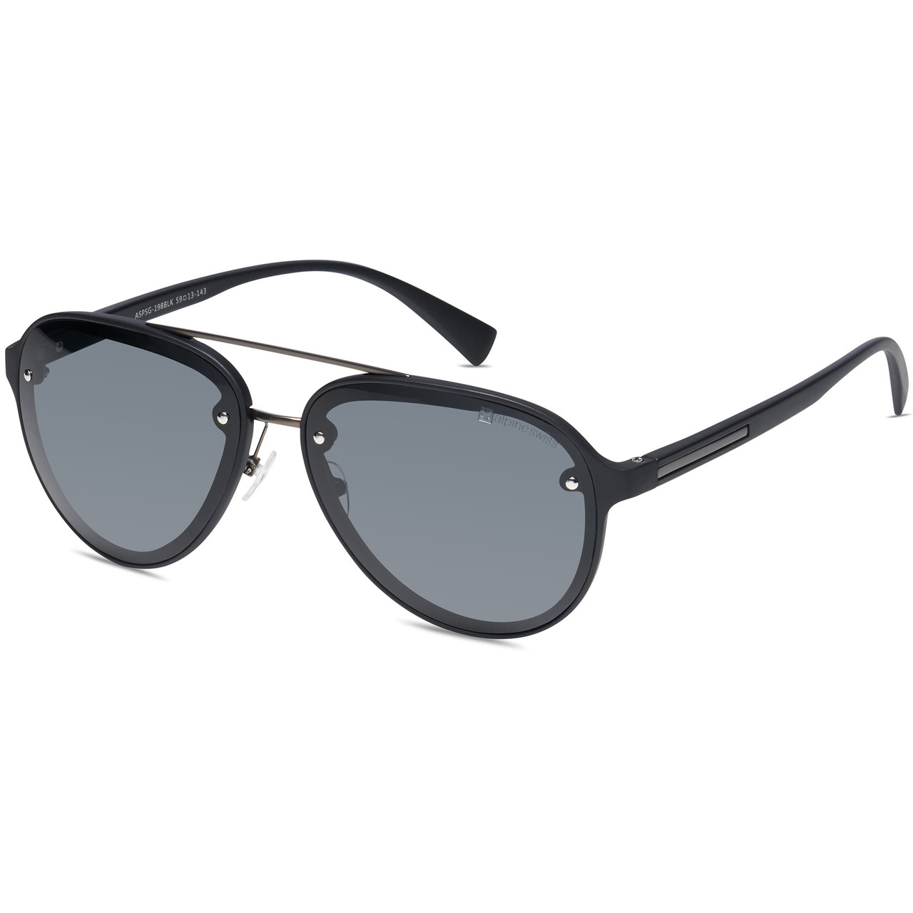 Alpine Swiss Mens Polarized Aviator Sunglasses Lightweight 100% UV 400  Protection