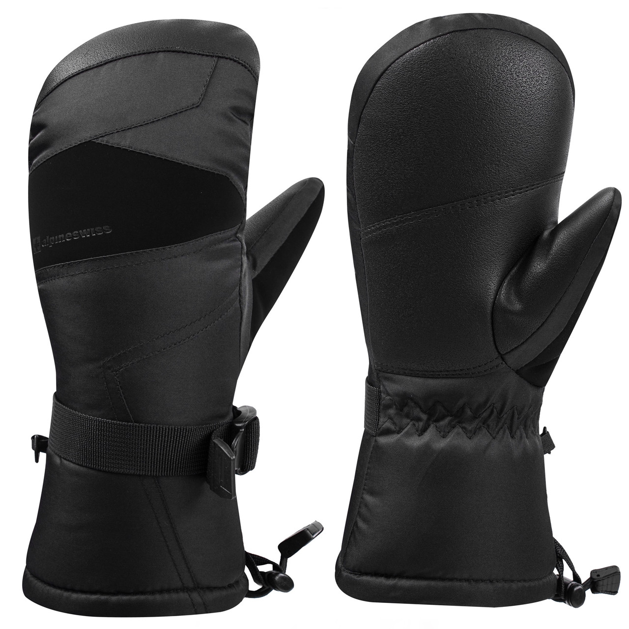 Alpine Swiss Mens Waterproof Gauntlet Ski Mittens Winter Sport