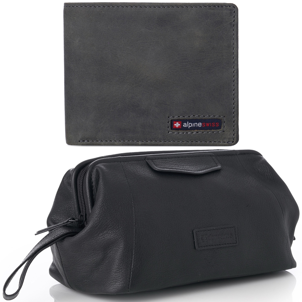 Neo Zip Wallet + Key Ring Gift Set - Black / Red – Mai Soli