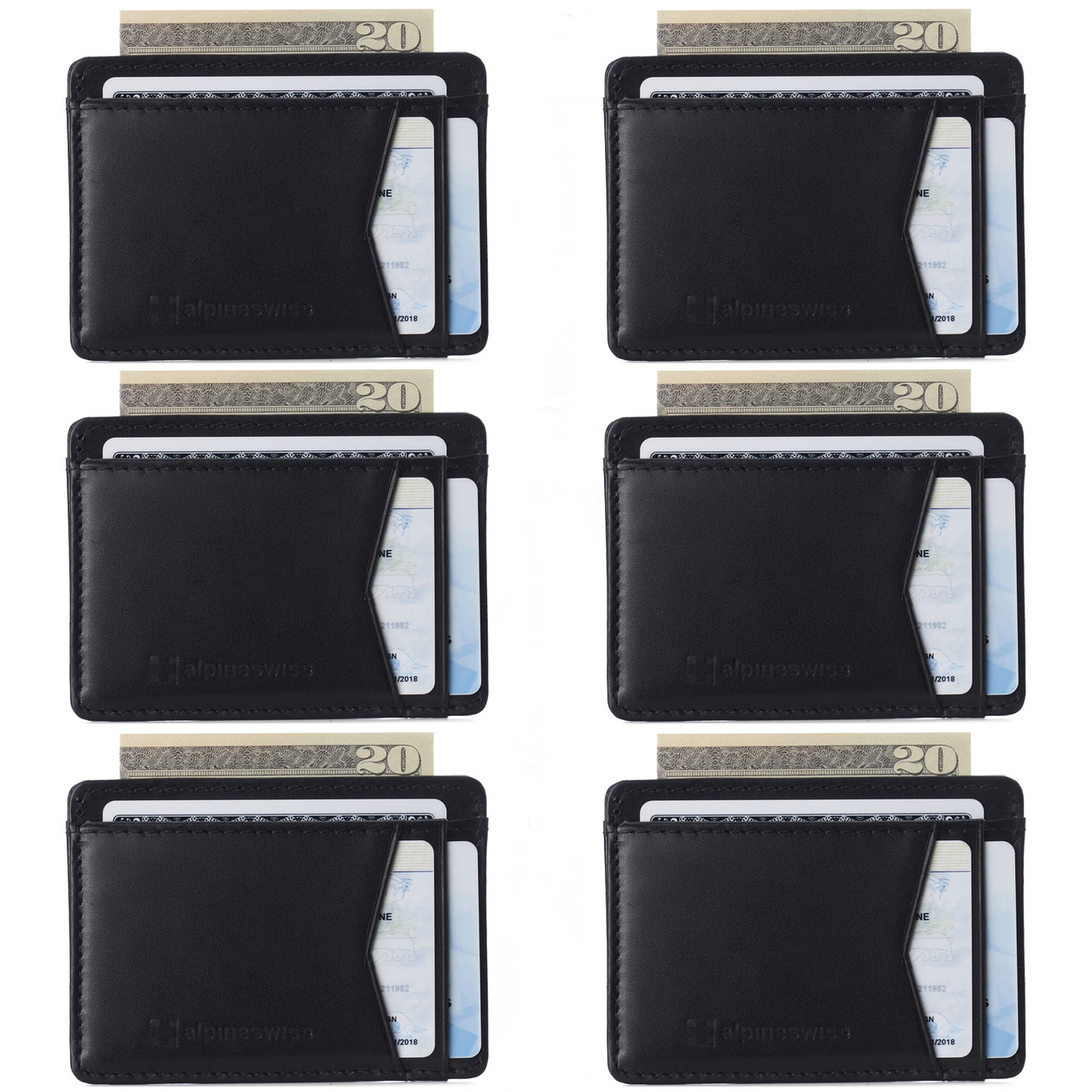 Men's Slim Minimalist Front Pocket Money Clip Wallet