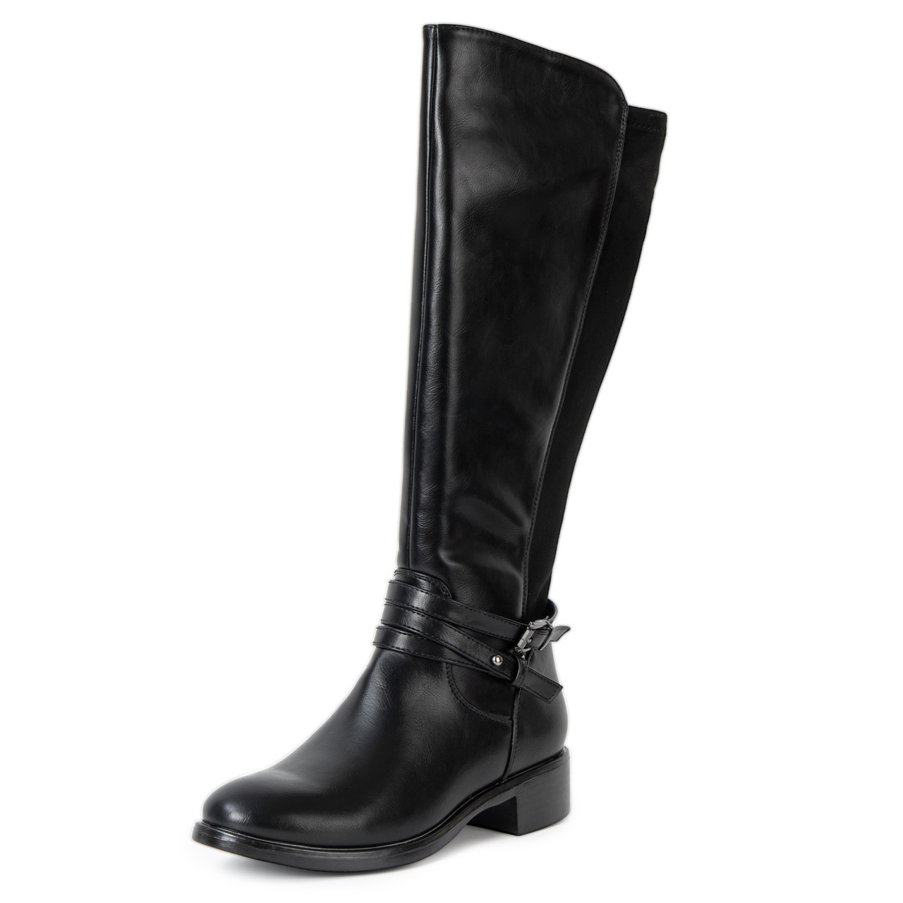 Alpine Swiss Erica Womens Knee High Riding Boots Stretch Calf Low
