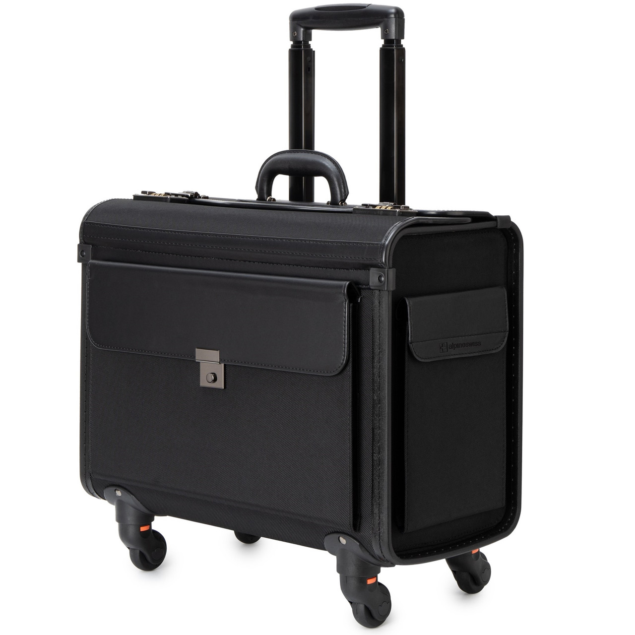 Alpine Swiss Wheeled Briefcase Rolling Briefcase Locking