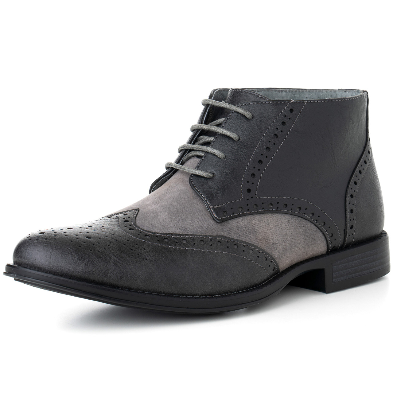 Alpine Swiss Geneva Mens Ankle Boots Lace Up TwoTone Brogue Wing Tip Dress Shoes Alpine Swiss Geneva Mens Ankle Boots Lace Up TwoTone Brogue Wing Tip Dress Shoes