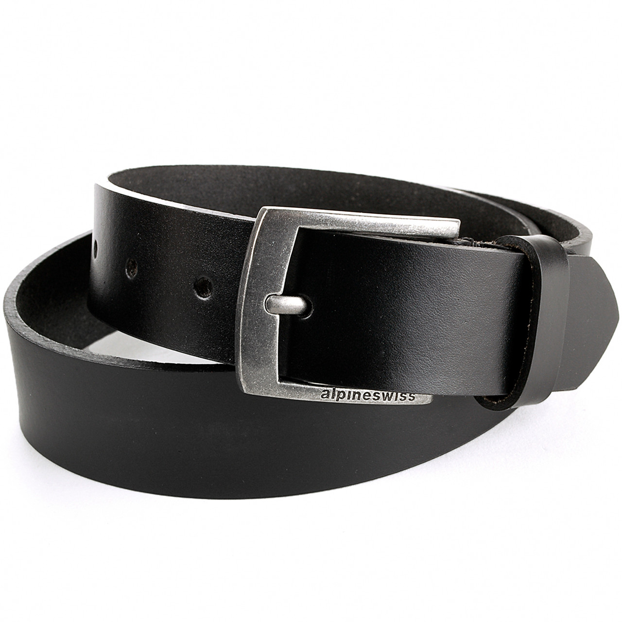 Alpine Swiss Mens Belt Genuine Leather Slim 1 1/4” Casual Jean Belt ...