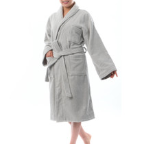 AlpineSwiss Blair Women Cotton Terry Cloth Bathrobe Shawl Collar Velour Spa Robe UPC