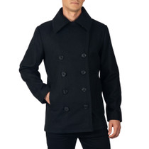 Alpine Swiss Mason Mens Wool Blend Pea Coat Jacket Double Breasted Dress Coat UPC